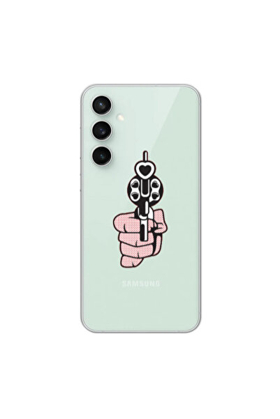 Other Samsung S24 Plus Heart gun Transparent Silicone TPU Θήκη