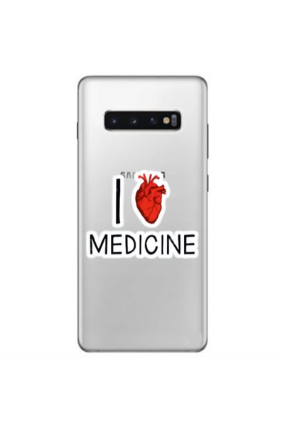 Other Samsung S10 I Love Medicin Transparent Silicone TPU Θήκη