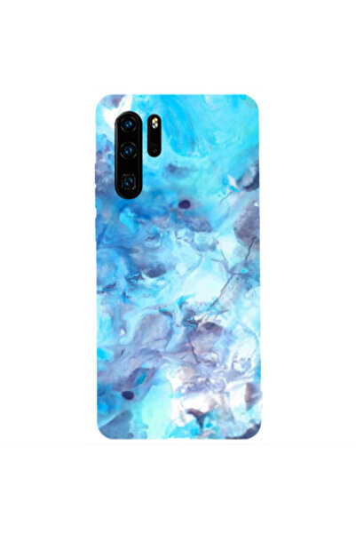 Other Huawei P30 Pro Marble Clouds Transparent Silicone TPU Θήκη