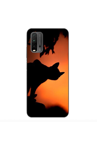 OEM Husa compatibila cu Xiaomi Redmi 9T Silicon Gel Tpu Model Halloween Pisic...