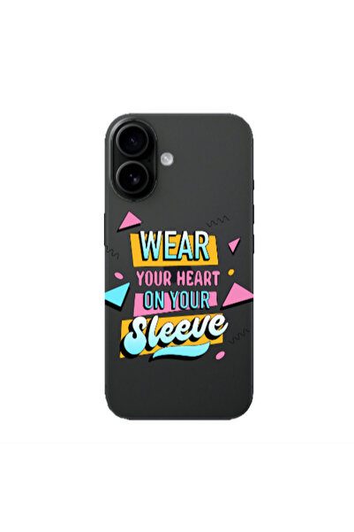 Other Apple Iphone 16 plus Wear Your Heart Transparent Silicone TPU Θήκη
