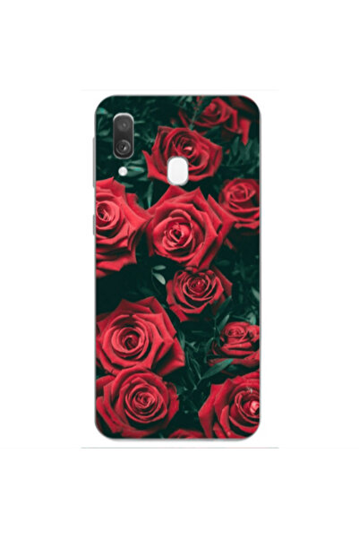 Other Samsung A40 Red Roses Transparent Silicone TPU Θήκη