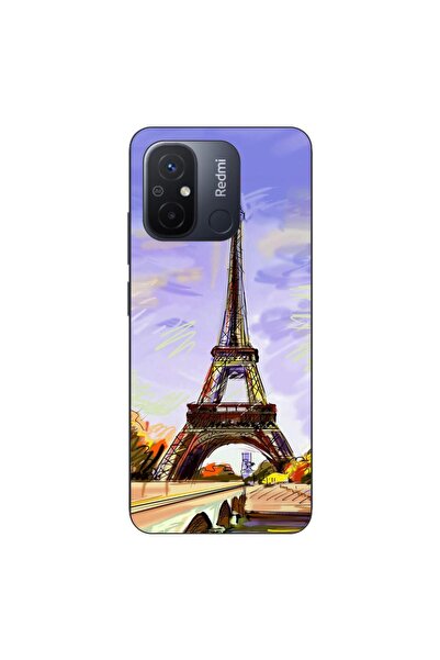 OEM Husa compatibila cu Xiaomi Redmi 12C Silicon Gel Tpu Model Desen Turnul E...