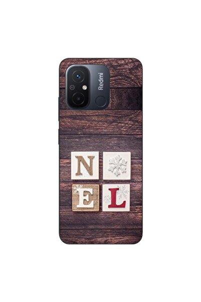 OEM Husa compatibila cu Xiaomi Redmi 12C Silicon Gel Tpu Model Craciun Noel Wood