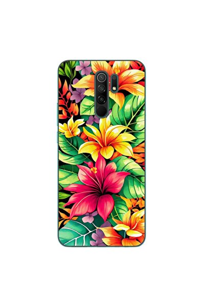 OEM Case compatible with Xiaomi Redmi 9 Silicone Gel Tpu Lily Pattern
