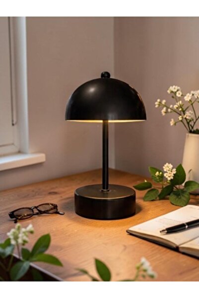 AVİZEM360 Mantar Kablosuz PİLLİ LED Masa Lambası Dekoratif Gece Lambası