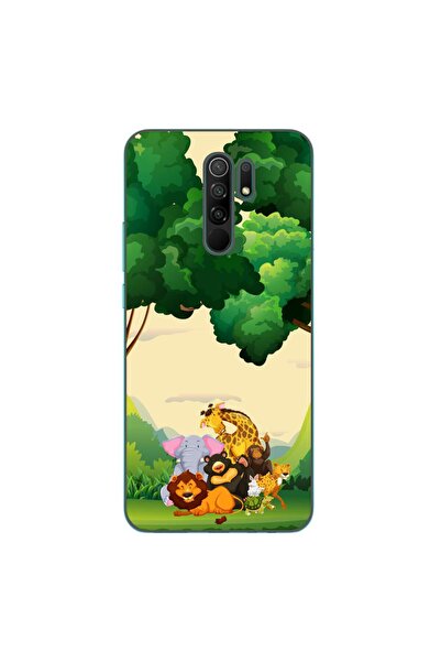 OEM Husa compatibila cu Xiaomi Redmi 9 Silicon Gel Tpu Model Jungla cu Animale