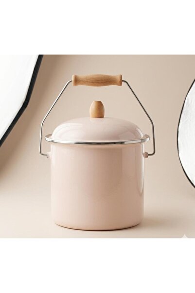 Home Enamel Bakraç Yogurt Pot Legume Storage Pot Potato Onion Bucket 20 cm