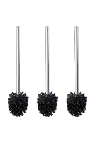 OEM Set Slussen cu 3 perii de toaletă 8x35 cm, mâner din oțel inoxidabil, cap...