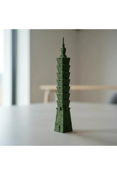 OEM Taipei 101 Miniature Model, 3D Printed Decorative Object