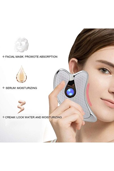 BellFyd Aparat de Masaj Facial Electric Gua Sha – Dispozitiv Portabil cu Încă...