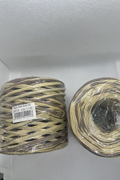 hobi dünyası evim 1 Adet İthal Rafya Kağıt İp 200 Gram Çanta Şapka İpi - Renk...