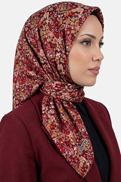hadiora Women's Powder Red Floral Patterned Stitched Writing Pad