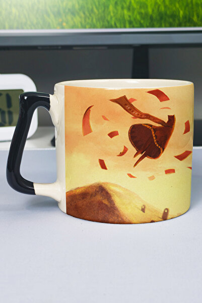 ZipZap Journey Printed Ceramic Luxury Mug (1 Piece) Special Black Handle Wave...