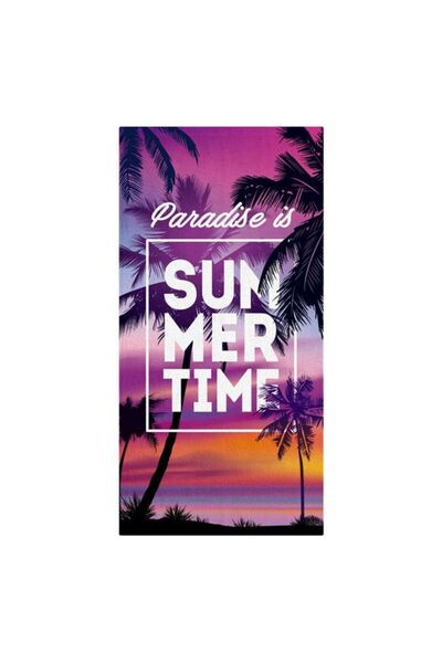 OEM Prosop de bumbac Mov Lila Palmieri "Summer Time" 150 x 75 cm
