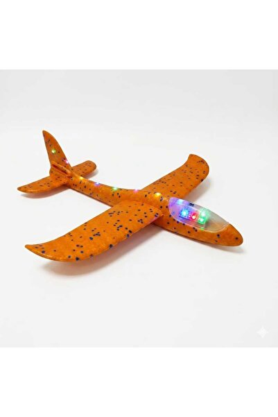 Gernic Blue Bird LED Light-Up Foam Glider Plane – Orange Throw & Fly Aircraft...