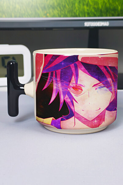 ZipZap كوب سيراميك فاخر مطبوع عليه رسومات أنمي No Game No Life (قطعة واحدة) ع...