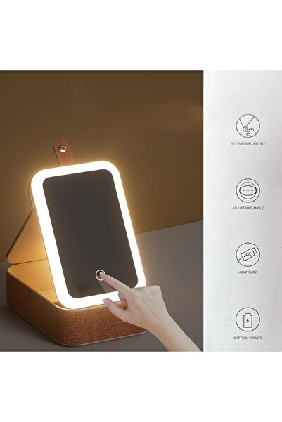 ARABIQO Travel Makeup & Jewelry Case with LED Mirror – Portable Cosmetic Orga...