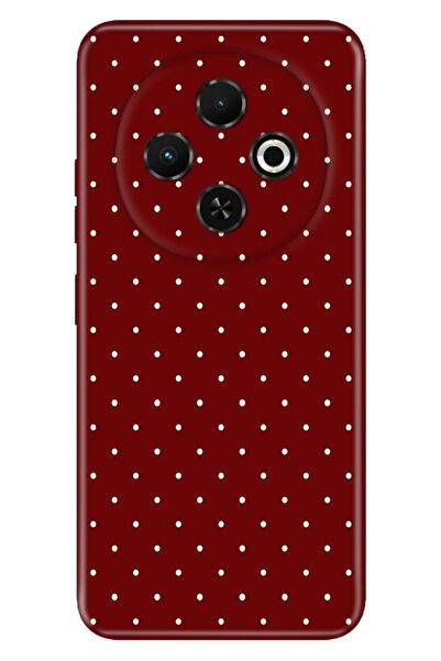 TECNO Spark 30C (KL5n) Kılıf Noktalı Temalı Desenli Darbe Emici Silikon