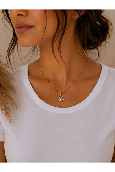 stainless steell Flower Steel Necklace