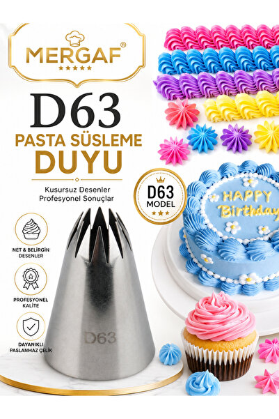MERGAF PASTA SÜSLEME DUYU + 2 Adet Şanti Torba NO: D63