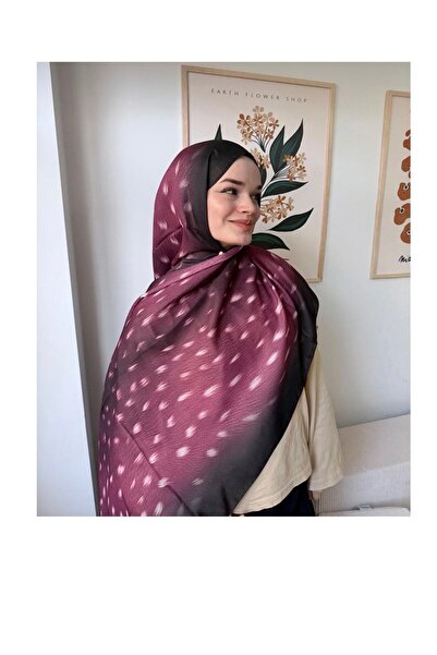 By Aheli MOODİVA GEYİK DESENLİ SOFT PAMUK ŞAL