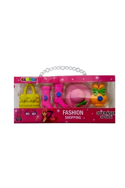 Mikro Globox 3D Eraser Set with Bag - 5 Pieces - 3 Pieces