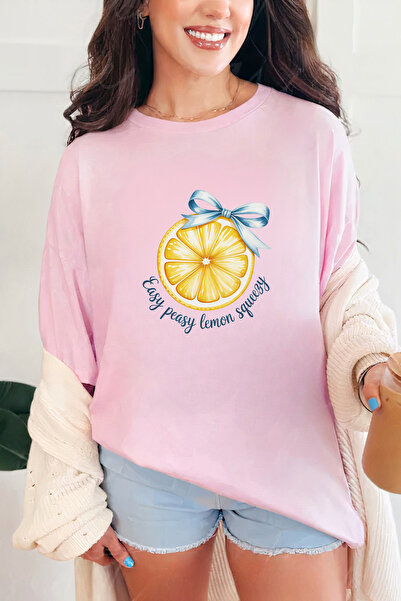 Sarah's Boutique Women's T-shirt – 100% cotton – Lemon Bow