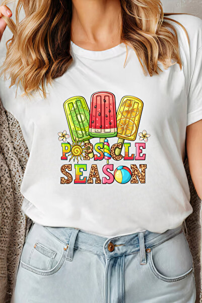 Sarah's Boutique Women's T-shirt – 100% cotton – Popsicle Season