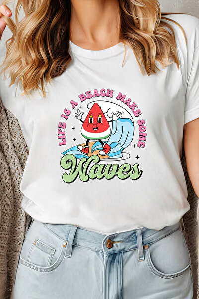 Sarah's Boutique Women's T-shirt – 100% cotton – Make Waves