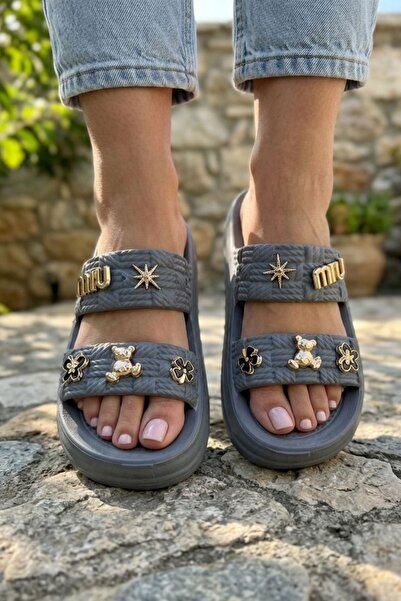 sefayol Mayhew Gray Orthopedic Women's Slippers