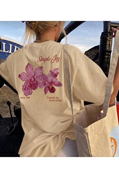 COHERENT Unisex Men/Women Simplejoy Custom Printed Oversize Cotton T-Shirt