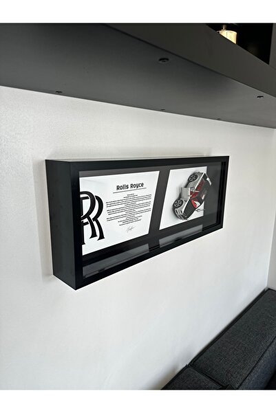 NOİRFRAM Noirframe® Rolls Royce Shadow Box MDF Tablo – 3D Araç Detaylı Parlak...