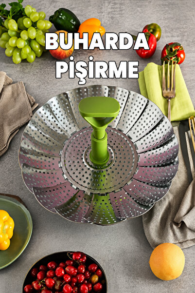 Destpak Non-Flammable Steaming Apparatus - Strainer - Foldable with Stand - D...