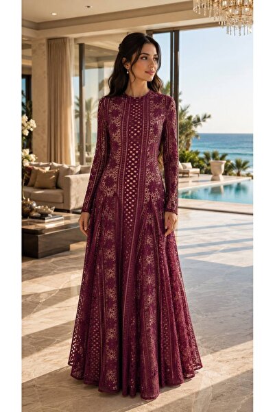 suddah lace evening dress