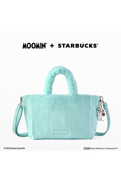 Starbucks ®   + حقيبة مومين الزرقاء للحمل على الكتف