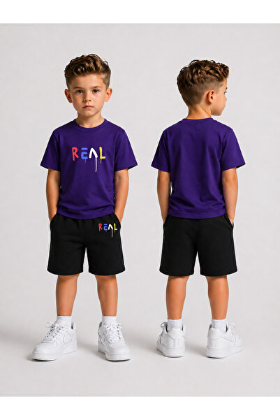 LORVEX Children's Shorts Set for Boys (Shorts - T-Shirt) Printed Summer Sport...