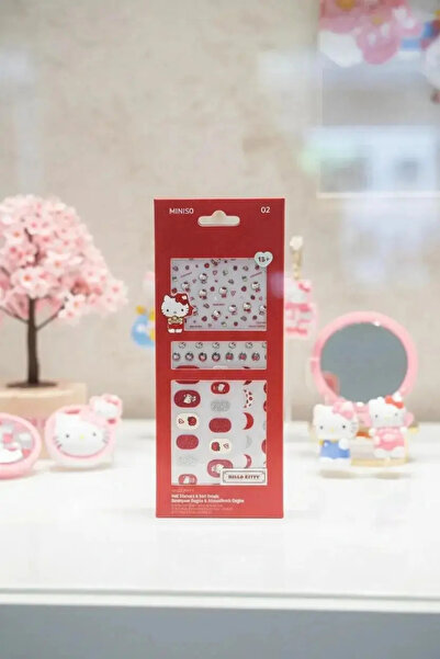 Miniso Sanrio Hello Kitty Lisanslı Tırnak Süsü Ve Çıkartma Seti (02) – Pratik...