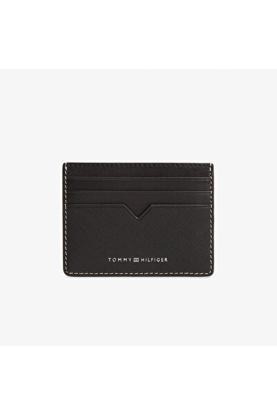 Tommy Hilfiger Saffiano Erkek Siyah Kartlık