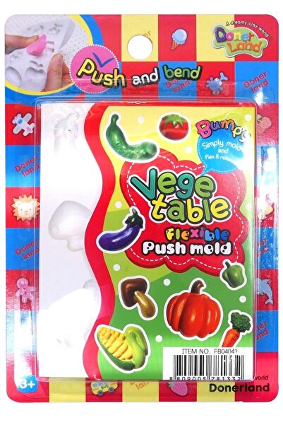 Puzzle Flexible Moulds for Moulding Dough - Vegetables