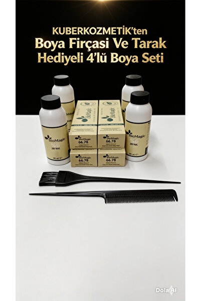 BIOMAGIC 66.07 Çikolata Kahve Organik İçerikli Amonyaksız Kalıcı Kokusuz Saç ...