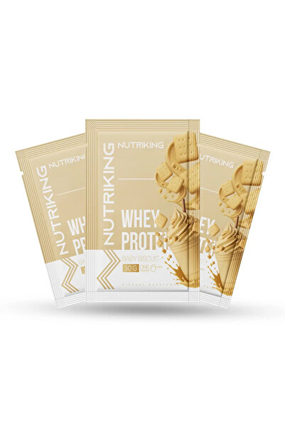 Nutriking Whey Protein (Şase) 30 Pieces Protein Powder Baby Biscuit Flavored