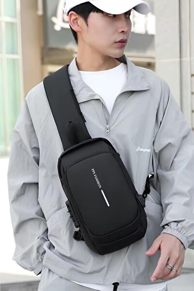 Papuçsepeti Shoe Basket 4926 Men's Encrypted Stylish Design Handbag, Body Bag...