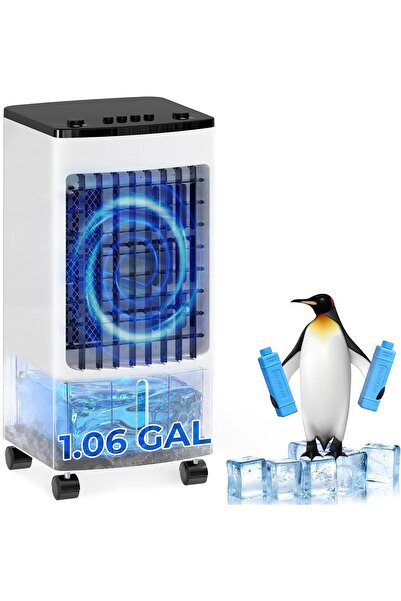 D110 Portable Air Conditioners - Evaporative Air Cooler Fan for Room, 4L Wate...