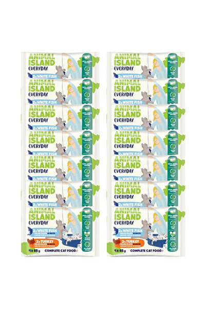Animal Island Turkey/White Fish Fillet 56x85g