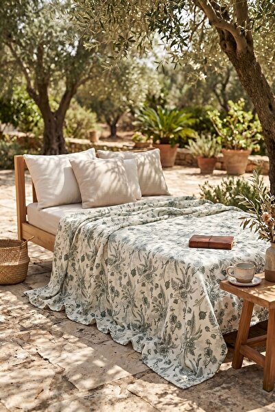 Menderes Home Pamučna kolekcija Double Pique Rose Garden 210x230
