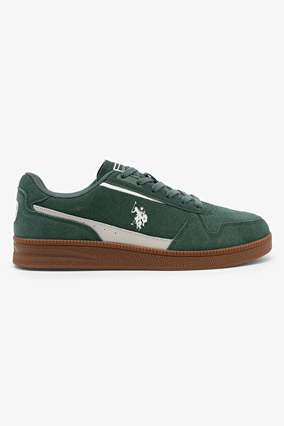 U.S. Polo Assn. حذاء رياضي رجالي خفيف الوزن ومريح من القماش من بيري إس - أخضر