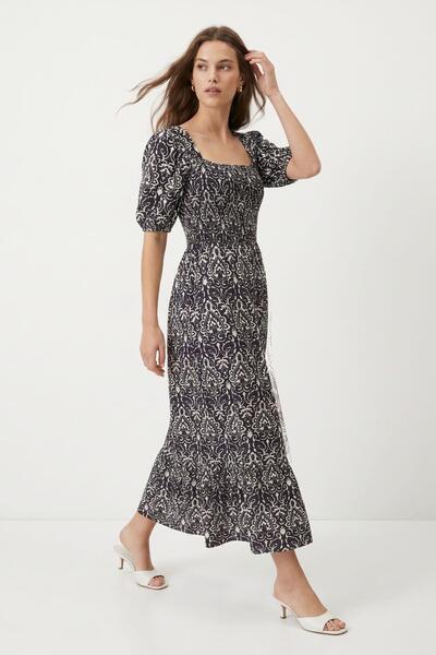 Rays Crna haljina sa šarenom dekolteom 068