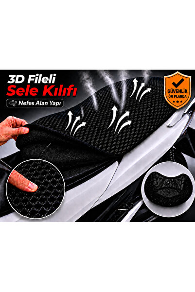 Vi Caro Ramzey Classic Motorcycle Saddle Cover 3D Mesh Saddle Cover Breathabl...