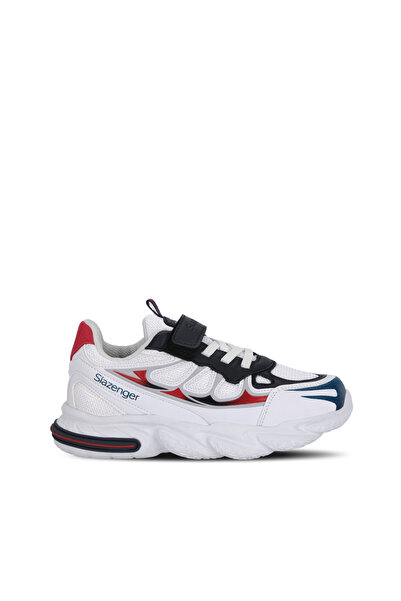 Slazenger KAFKA P Pantofi sport casual pentru băieți, cu velcro, alb / bleumarin